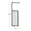 Storied Home Metal Toilet Paper Holder and Storage, Black - 2 of 3