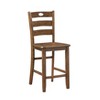 NicBex Dining Table Set for 4 Walnut Finish Wooden Kitchen Dining Furniture Table and 4 Side Chairs for Kitchen - 4 of 4