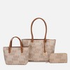 MKF Collection Lady II M Signature Large Tote, Small Tote & Wallet Set Vegan Leather, Stylish Women’s Handbag M Design by Mia K - 2 of 4