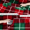 Women's Fuzzy Plush Fleece Full Lined Wrap Sweaters, Adult Wearable Blanket Cape, Super Warm Soft Cozy Gift for her - Catalonia - 2 of 4