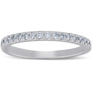 Pompeii3 1/4 Ct Diamond Wedding Ring 10k White Gold - 1 of 4