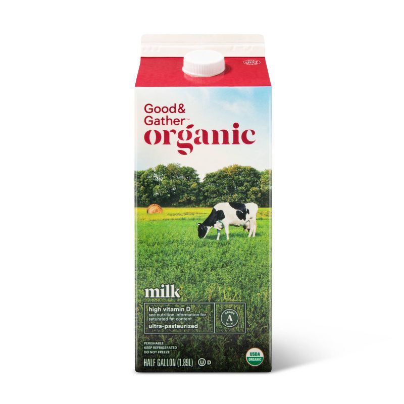 Organic Whole Milk - 0.5gal - Good & Gather&#8482;, 1 of 7