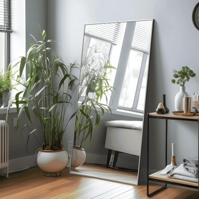 MAYEERTY Full Length Mirror - Arched Floor Mirror for Hanging or Leaning