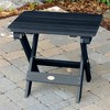 Hamilton 3pc All-Weather Outdoor Set with Highwood Deck Chairs & Foldable Side Table - Blue: Durable Patio Furniture, Fade & Water-Resistant - 4 of 4