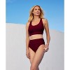 Coppersuit - Women's Banded Halter Longline Bra Swimsuit Top - 3 of 4