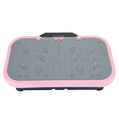 VisioGear Vibration Plate Fitness Platform with Handle, Fat Burning, and Weight Loss for Home Gym Exercise, Pink & Black, 22.4"*13.8"*5.5"