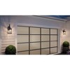 Urban Ambiance Luxury Transitional Outdoor Wall Sconce 15.5''H x 8.125''W,  Midnight Black Finish,  Greensboro Collection, UHP1376 - 2 of 4