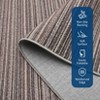 Modern Washable Area Rug for Living Room, Soft Floor Rug with Non Slip Backing, Low Pile Stain Resistant Bedside Carpet for Dorm - 4 of 4