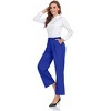 Women's High Waisted Pants Wear to Work Casual Sport Wide Leg Trousers for Women - 2 of 4
