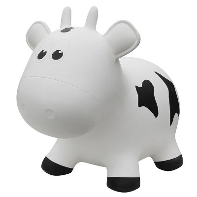 Farm Hoppers Inflatable Bouncing White Cow Target