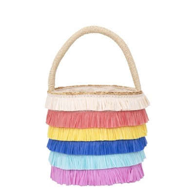 woven straw bag