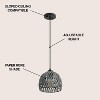 JONATHAN Y Campana Bohemian Modern Woven Rope/Iron LED Pendant - 4 of 4