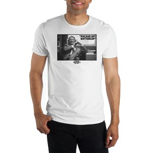 Ferris Bueller Quote Mens White Sort Sleeve Graphic Tee Shirt - 1 of 2