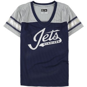 G-III Sports Womens Winnipeg Jets Graphic T-Shirt, Blue, Medium - 1 of 2