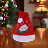 Unique Bargains Christmas Hat Polyester Non-Woven Fabric Red 10.63"x13.78" 1 Pc - 2 of 4