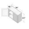 CASAINC W30"x H12"x D24" Kitchen Wall Cabinet - 4 of 4