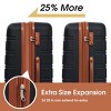 Lightweight Hardshell Luggage Set with TSA Lock and Spinner Wheels for Vacation or Business 20" 24" and Bag - Cuddlewood - 3 of 4