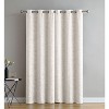Kate Aurora Chic Living 2 Pack Floral Leaves Embossed Room Darkening Grommet Top Curtain Panels - 84 in. Long - 2 of 2