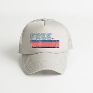 Simply Sage Market Free Stripes Retro Foam Trucker Hat - 1 of 2
