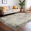 Washable Modern Abstract Living Room Rugs, Soft Non Slip Low Pile Carpet for Dining Room Bedroom - 2 of 4