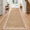 Modern Washable Rug Scalloped Rug with Non Slip Backing - 2 of 4