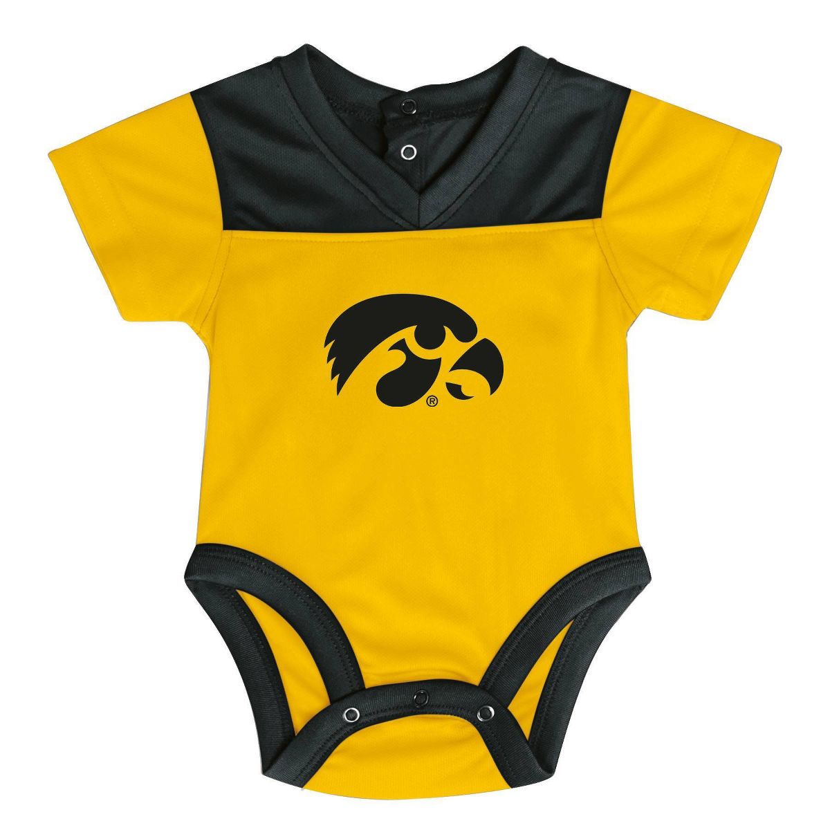 NCAA Iowa Hawkeyes Newborn 2pk Jersey Bodysuit - thumbnail 2