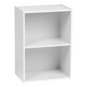 IRIS USA Wood Bookshelf Cube Organizer Storage