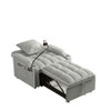 NicBex Modern Pull Out Sofa Bed Convertible Single Sofa with Adjustable Back, USB Port and Swivel Phone Stand for Living Room - 4 of 4
