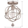 Crystorama Lighting Solaris 1 - Light Pendant in  Olde Silver - 2 of 2