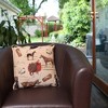 Signare USA Horse Brown Pillowcase/Cushion Cover 18 x 18 inch - 2 of 2