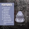 3D Metal Halloween Tombstone -Felix (Large 17") w Stakes-Durable, Weather Rust Proof, UV Printed- Lawn Decor - No Flimsy Foam Graveyard Headstones - 3 of 4