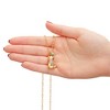 Disney Winnie the Pooh Gold-Plated Butterfly and Pooh Pendant with Paper Clip Chain, 18''  - 4 of 4