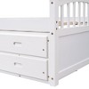Sapphtopaz Twin Size Bed Frame with Headboard and 6 Drawers, Solid Wood Slats Support Bed, Bedroom Furniture, No Box Spring Needed - 2 of 4
