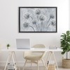 Stupell Industries Blue Onion Flowers Floating Frame Canvas Art, Black, 31" x 21" - 3 of 4