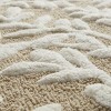 MAYEERTY 24"x60" Oversized Floral Pattern Cotton Tufted Bath Rug - 3 of 4