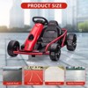COZONY Ride on Go Kart for Kids, 24V 9Ah Battery, 300W*2 Motors, 8MPH Drifting Car with Music, Horn & Slow Start, Max Load 175lbs, 8-12 Years - 2 of 4