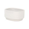 Cheung's Elegora Wide Curved Rectangular Straight Side Ceramic Pot - Large - Off White - 2 of 4