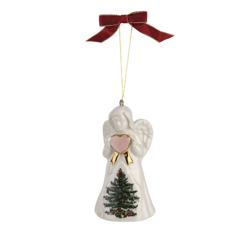 Spode Christmas Tree Angel Ornament - 3", 1 of 4