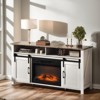 Farmhouse 59'' TV Stand For Tvs Up To 70'' With Electric Fireplace and 2-Door - 2 of 4