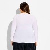 Women's Slim Fit Long Sleeve Crewneck Long and Lean T-Shirt - Wild Fable™ - 3 of 3