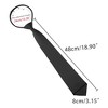 Allegra K Men's Pre Tied Formal Casual Zipper Solid Color Adjustable 8cm-wide Tie - 4 of 4