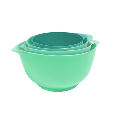 Lexi Home 4-piece Nested Plastic Mixing Bowl Set With Non-skid Base In ...