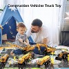 Skirfy Construction Vehicles Boys Toy Playsets, Crane Truck Excavator Crane Dump Truck Toy Car Sets Gift for Kids - 4 of 4