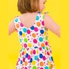 RuffleButts Toddler Girls Tie Shoulder Twirl Dress - 4 of 4