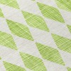 Lime Green And Ivory Geometric Washable Indoor Outdoor Area Rug - 4 of 4