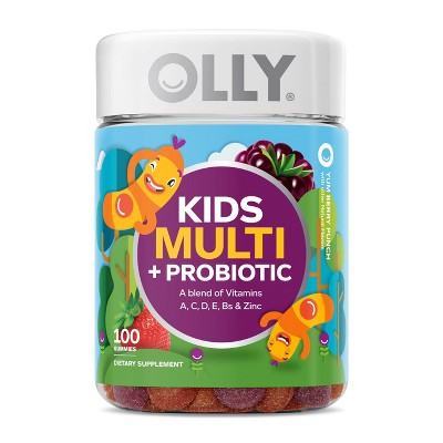 OLLY Kid's Multi + Probiotic Vitamin Gummies - Berry Punch - 100ct