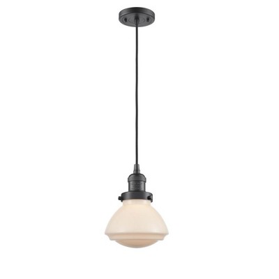 Olean - 1 Light Cord Hung Mini Pendant In Industrial Style-7.75 Inches Tall and 6.75 Inches Wide
