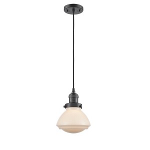 Olean - 1 Light Cord Hung Mini Pendant In Industrial Style-7.75 Inches Tall and 6.75 Inches Wide - 1 of 1