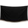 LA LEELA Men's Swimwear Cover Up Summer Pareo Sarong One Size Jet Black - 4 of 4