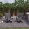 CLIHOME Outdoor Aluminium 360° Rotation Armrests Padded Chair(Set Of 2) - 2 of 4